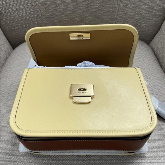 Coach Rogue Top Handle Bag In Colorblock Brass/Hay Multi NWT - Picture 12 of 16